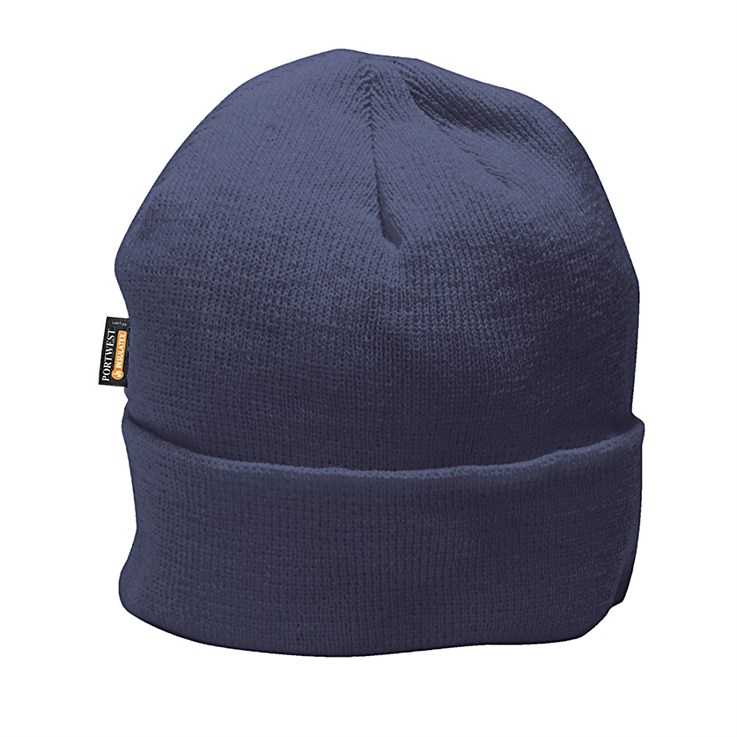 Portwest Insulated Knitted Beanie Hat B013 - Navy